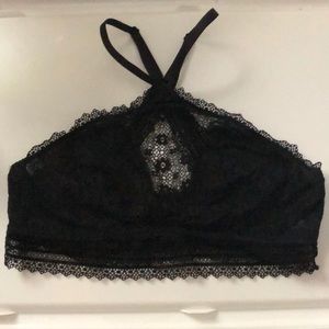 Black Victoria’s Secret high necked bralette
